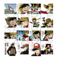「釣りキチ三平 LINEスタンプ 第1段」240円（100コイン）（C）矢口高雄／講談社