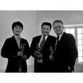左より、山口晃氏、GAINAX代表取締役・監督の山賀博之氏、ドンペリニヨン醸造最高責任者リシャール・ジェフロ氏