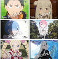 「『Re:ゼロから始める異世界生活 2nd season』カフェ」コラボ限定イラストカード（全6種）（C）長月達平・株式会社KADOKAWA刊／Re:ゼロから始める異世界生活2製作委員会