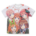 五等分の花嫁∬ フルグラフィックTシャツ 6,600円（税込）(C)春場ねぎ・講談社／「五等分の花嫁∬」製作委員会