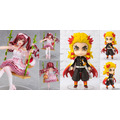「アイドルマスター シャイニーカラーズ 大崎甘奈 デヴォーティングリンネver. 1/8スケール完成品フィギュア」（C）BANDAI NAMCO Entertainment Inc.／「Figuarts mini 煉獄杏寿郎 『鬼滅の刃』」（C）吾峠呼世晴/集英社・アニプレックス・ ufotable