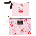 「ハローキティ×ピエール･エルメ コラボデザインシリーズ」フラッとポーチセット 2200円（税込）（C）’21 SANRIO 著作（株）サンリオ