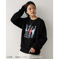 「GeeRA限定【ハイキュー‼】プリントスウェット」集合柄ブラック（C）古舘春一／集英社・「ハイキュー!!」製作委員会・MBS