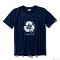 「STRICT-G BRING『機動戦士ガンダム』DRYCOTTONY Tシャツ」ガンダム格闘柄ホワイトベース柄（ネイビー）（税込）（C）創通・サンライズ