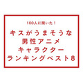 「100人に聞いた！キスがうまそうな男性アニメキャラクターランキングベスト8」