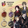 「『刀剣乱舞ONLINE』金沢加賀蒔絵 懐中時計」各43,780円（税込）（C）2015 EXNOA LLC/NITRO PLUS