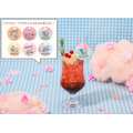 「HANGYODON CAFE ～40th Anniversary～」もものスプリングティーソーダ（C）2025 SANRIO CO., LTD. APPROVAL NO. L656171