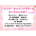 [“ピンク”がイメージカラーのキャラといえば？ 2025年版]ランキング1位～5位