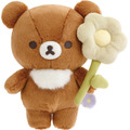 「リラックマ『BASIC RILAKKUMA Flower』ぬいぐるみ チャイロコグマ」（C）2025 SAN-X CO., LTD. ALL RIGHTS RESERVED.