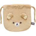 「リラックマ『BASIC RILAKKUMA Flower』ぬいぐるみ巾着コレクション リラックマ」（C）2025 SAN-X CO., LTD. ALL RIGHTS RESERVED.