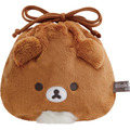 「リラックマ『BASIC RILAKKUMA Flower』ぬいぐるみ巾着コレクション チャイロイコグマ」（C）2025 SAN-X CO., LTD. ALL RIGHTS RESERVED.