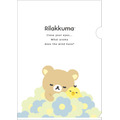 「リラックマ『BASIC RILAKKUMA Flower』クリアホルダー リラックマ＆キイロイトリ」（C）2025 SAN-X CO., LTD. ALL RIGHTS RESERVED.