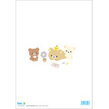「リラックマ『BASIC RILAKKUMA Flower』クリアホルダー コリラックマ＆チャイロイコグマ」（C）2025 SAN-X CO., LTD. ALL RIGHTS RESERVED.