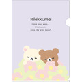 「リラックマ『BASIC RILAKKUMA Flower』クリアホルダー コリラックマ＆チャイロイコグマ」（C）2025 SAN-X CO., LTD. ALL RIGHTS RESERVED.