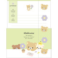 「リラックマ『BASIC RILAKKUMA Flower』レターセット」（C）2025 SAN-X CO., LTD. ALL RIGHTS RESERVED.