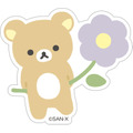 「リラックマ『BASIC RILAKKUMA Flower』ステッカー」（C）2025 SAN-X CO., LTD. ALL RIGHTS RESERVED.