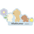 「リラックマ『BASIC RILAKKUMA Flower』ステッカー」（C）2025 SAN-X CO., LTD. ALL RIGHTS RESERVED.
