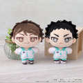 「ハイキュー!! ぬいパル(ぬいぐるみマスコット)/第2弾」及川徹(左)と岩泉一(C)古舘春一/集英社・「ハイキュー!!」製作委員会
