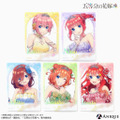 TVアニメ『五等分の花嫁＊』【クインテット】箔押しクリアフォトカード（C）春場ねぎ・講談社／「五等分の花嫁＊」製作委員会