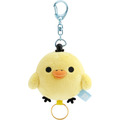 「ぬいぐるみリールキーホルダー　キイロイトリ」（C）2025 SAN-X CO., LTD. ALL RIGHTS RESERVED.