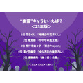 “幽霊”キャラといえば？＜25年版＞アンケート結果1位～5位