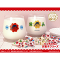 フクヤキャラ福くじ「ペコちゃんのお菓子シリーズ」B賞：ミルキーペアグラス（C）2025 FUJIYA CO., LTD.
