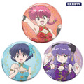 TVアニメ『らんま1/2』「描き下ろし 65mm缶バッジ チャイナ×アイドルVer.」らんま、あかね、シャンプーの全3種（C）高橋留美子・小学館／「らんま1/2」製作委員会