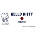 HELLO KITTY×MOUSSY　ハローキティとマウジーがコラボレーション（C）25 SANRIO CO., LTD. APPR. NO. L662956