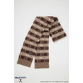 HELLO KITTY×MOUSSY「HELLO KITTY RETRO STRIPE STOLE　BROWN」（C）25 SANRIO CO., LTD. APPR. NO. L662956