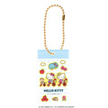 「ハローキティ シール風アクリルキーチェーン」サイクリング