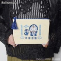 I'm Doraemonシリーズ「刺繍フラットポーチ」使用イメージ
