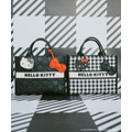 HELLO KITTY×VIS「リボンチャームトートバッグ」Black / Check