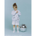 【KIDS】スムーズィーカーディガン【KIDS】総柄ショートパンツ【KIDS】スムーズィーボーダーソックス