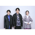 左から阪口大助、杉田智和、釘宮理恵