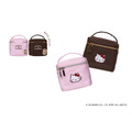 ＜HELLO KITTY＞バニティポーチ　ピンク/ブラウン　4,180円(税込)