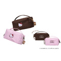 ＜HELLO KITTY＞ミニバッグポーチ　ピンク/ ブラウン　4,290円(税込)
