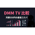 DMM TV 他社VODとの比較インフォグラフィック