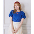 Areeam Disney Collection「Disney Princess」バルーンスリーブTシャツ（Navy）着用イメージ