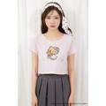 【HELLO KITTY】グリッターロゴミニTシャツ