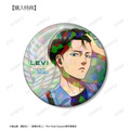 描き下ろし リヴァイ シミラールックver. 第2弾 75mmホログラム缶バッジ AMNIBUS&アニメイト限定特典