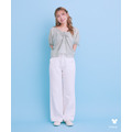 Areeam Disney Collection「Mickey＆Minnie」ミッキー/ストレートデニムパンツ（Off White）着用イメージ