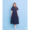 Areeam Disney Collection「Mickey＆Minnie」ミッキー/プリーツシャツワンピース（Navy）着用イメージ