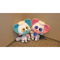 ネガとポジのぬいぐるみ