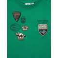 GU「KIDSグラフィックT JURASSIC WORLD」カラー： 55 GREEN　前面アップ