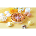 ベビーカステラ10個入り(クリーム付き)　いちごクリーム/チョコクリーム/プリンクリーム　各800円(税込)