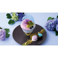 紫陽花 ～葡萄と柚子の和氷菓 焼き菓子添え～