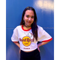 ハードロックカフェ 「Hello Kitty Collection」大阪2店舗 Hello Kitty Ringer T-shirt　着用イメージ