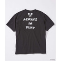 JOURNAL STANDARD「MICKEY MOUSE / ミッキー マウス 別注 サッカー プリント Tシャツ ブラック」