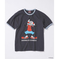 JOURNAL STANDARD「MICKEY MOUSE / ミッキー マウス 別注 サッカー プリント Tシャツ ブラックA」
