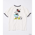 JOURNAL STANDARD「MICKEY MOUSE / ミッキー マウス 別注 サッカー プリント Tシャツ ホワイトA」